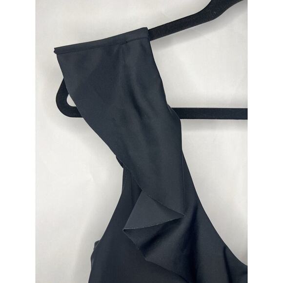 Old Navy Women’s Black Ruffle Sleeve One Piece Swimsuit Size L - Picture 2 of 11